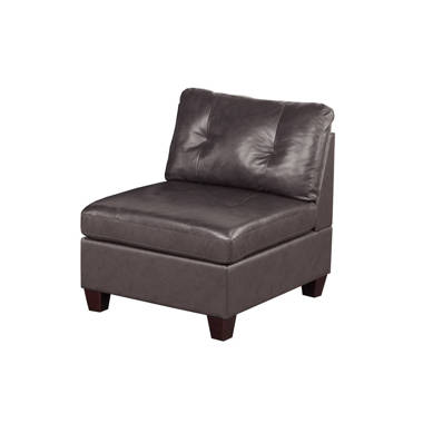 F L Homes Studio Calliecci Leather Slipper Chair Wayfair